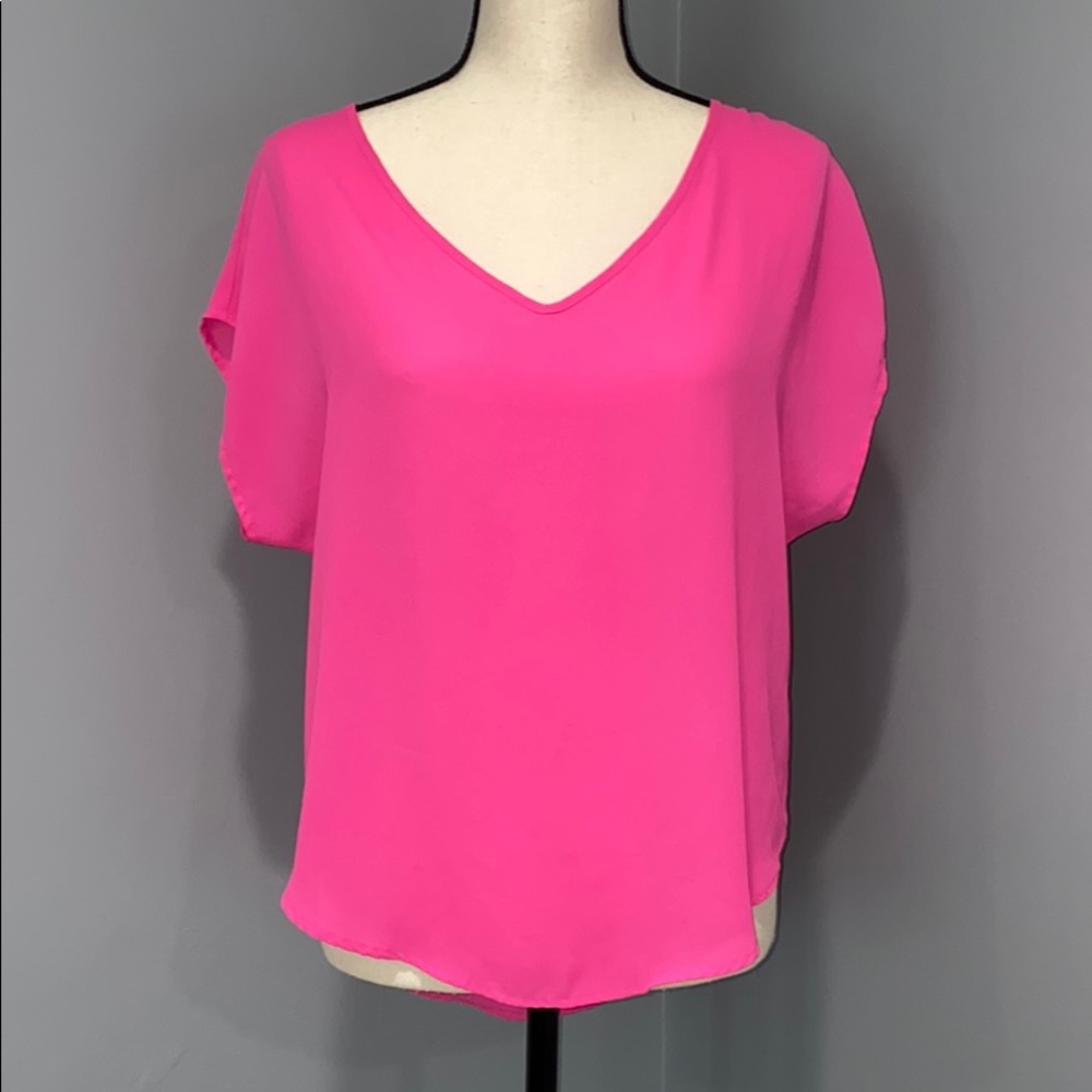 Lush - Neon pink glow short sleeve top